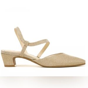 Life Stride Women's Tan Slingback Heels